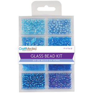 Glass Bead Kit 45g-The Blues (Pack of 6)