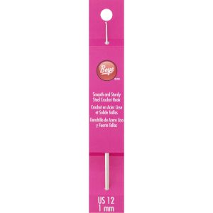 Boye Steel Crochet Hook 5-Size 12/1mm (Pack of 3)