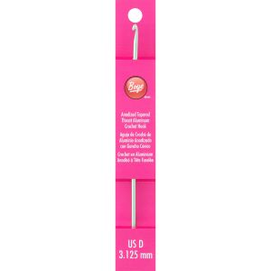 Boye Aluminum Crochet Hook 6-Size D3/3.25mm (Pack of 3)