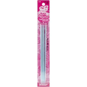 Silvalume Double Point Knitting Needles 7 4/Pkg-Size 3/3.25mm (Pack of 6)