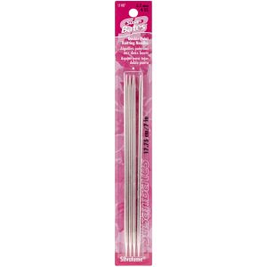 Silvalume Double Point Knitting Needles 7 4/Pkg-Size 4/3.5mm (Pack of 6)