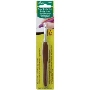 Clover Amour Crochet Hook-Size J10/6mm (Pack of 3)