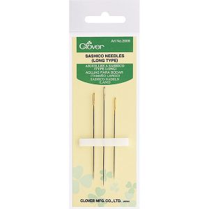 Clover Sashico Needles Long-Assorted Sizes 3/Pkg (Pack of 12)