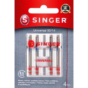 Singer Universal Regular Point Machine Needles-Size 14/90 4/Pkg (Pack of 6)