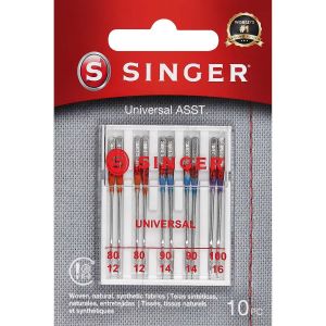 Regular Point Machine Needles-Sizes 11/80 (4), 14/90 (4) & 16/100 (2) ,3 Pk