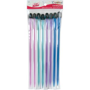 Crystalites Single Point Knitting Needles 10 Gift Set-Sizes 8 To 10.5
