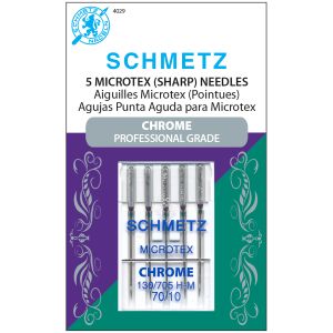 Schmetz Chrome Microtex Machine Needles-Size 70/10 5/Pkg (Pack of 10)