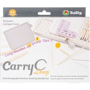 Carry C Interchangeable Bamboo Knitting Needle Long Set- (Pack of 1)