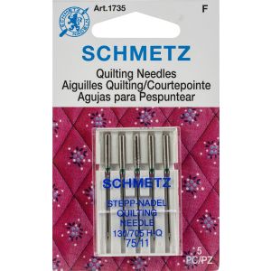 Schmetz Quilt Machine Needles-Size 11/75 5/Pkg (Pack of 10)