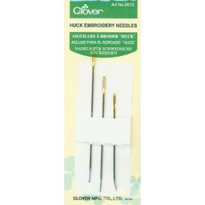 Clover Huck Embroidery Needles-Assorted 3/Pkg (Pack of 6)