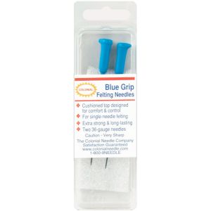 Colonial Blue Grip Felting Needles 2/Pkg-Size 36 (Pack of 2)