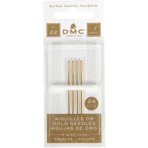 DMC Gold Tapestry Hand Needles-Size 22 4/Pkg (Pack of 6)