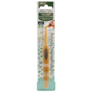 Clover Soft Touch Crochet Hook-Size 7/4.5mm (Pack of 3)