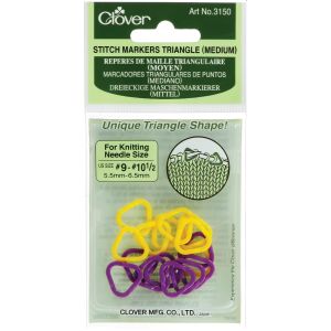 Triangle Stitch Markers-Sizes 9 To 10.5 16/Pkg (Pack of 3)