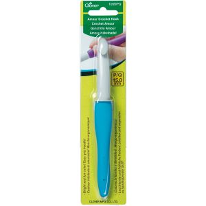 Clover Amour Crochet Hook-Size P/Q/15mm (Pack of 3)
