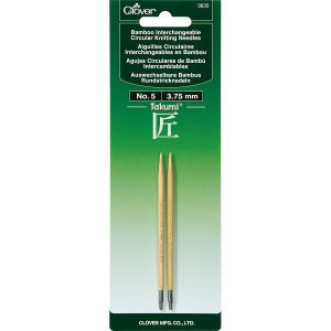 Takumi Bamboo Interchangeable Circular Knitting Needles-Size 5/3.75mm(Pack of 3)