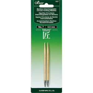 Takumi Bamboo Interchangeable Circular Knitting Needles-Size 7/4.5mm (Pack of 3)