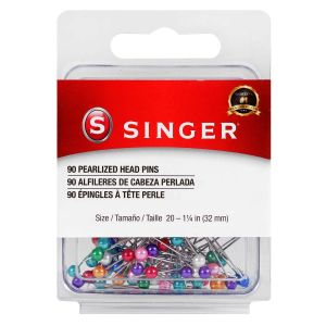 Singer Pearlized Straight Pins-Size 20 90/Pkg (Pack of 6)