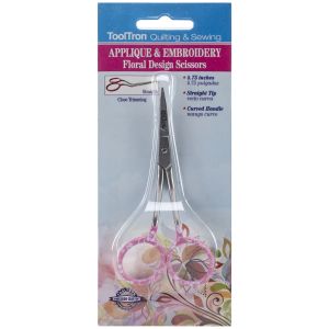 Tool Tron Applique & Embroidery Scissors 4.75-Floral (Pack of 1)