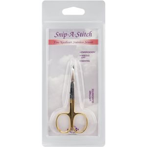 Tool Tron Snip-A-Stitch Scissors 3.5-Gold-Plated (Pack of 3)