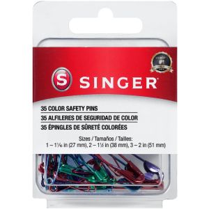 Singer Safety Pins-Sizes 1 To 3 35/Pkg (Pack of 3)