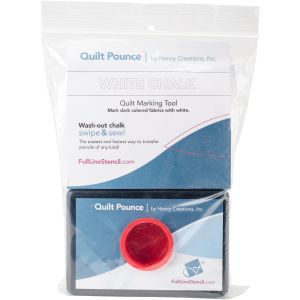 Hancy Quilt Pounce Pad W/Chalk Powder-4oz White (Pack of 1)