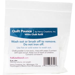 Hancy Quilt Pounce Chalk Refill -4oz White (Pack of 2)