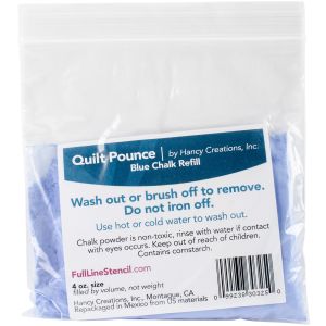 Hancy Quilt Pounce Chalk Refill-4oz Blue (Pack of 2)