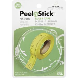 Thermoweb Peel n Stick Removable Ruler Tape-.5X10yd (Pack of 4)
