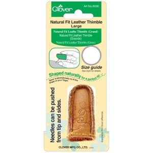 Clover Natural Fit Leather Thimble-Large (Pack of 1)