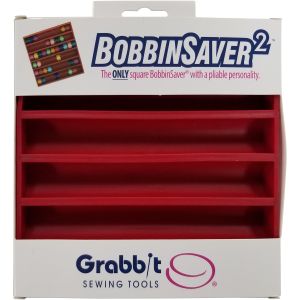 Grabbit BobbinSaver 2-Red, Holds Up To 66 Bobbins (Pack of 1)