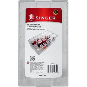Singer Clear Plastic Thread Box-2.75X4.5X8 (Pack of 6)