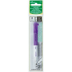 Clover Air-Erasable Marker W/Eraser-Purple (Pack of 3)