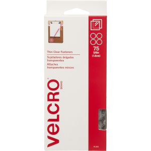 VELCRO(R) Brand Thin Fasteners Coins .625 75/Pkg-Clear (Pack of 6)