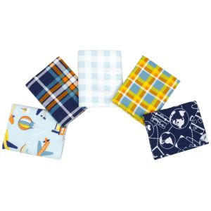 Fabric Editions Little Feet Boutique Fat Quarter Bundle 5pcs-Adventure,3 Pk