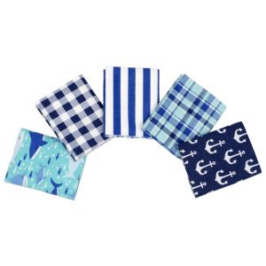 Fabric Editions Little Feet Boutique Fat Quarter Bundle 5pcs-Sea Life(Pack of 3)