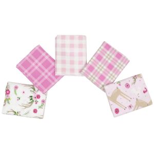 Fabric Editions Little Feet Boutique Fat Quarter Bundle 5pcs-Wild And Free,3 Pk