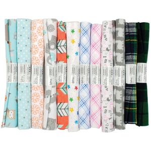 Fabric Palette Fat Quarter Assortment 18X21 1/Pkg-Flannel Assortment (Pack of 24)