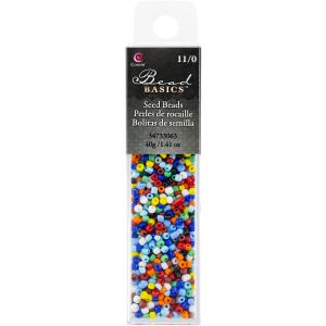 Cousin Jewelry Basics Glass Seed Beads 1.1oz-11/0 Assorted Color Seed Beads (Pack of 3)