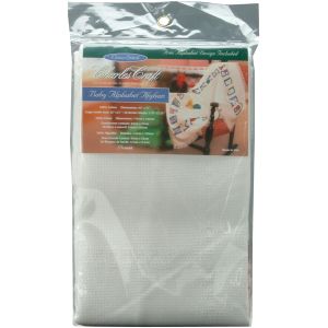 Charles Craft Baby Alphabet Afghan 18 Count 41X45-White (Pack of 1)