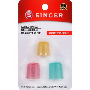 Singer Sew Cute Flexible Thimbles-3/Pkg (Pack of 6)