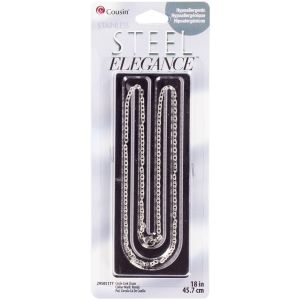 Cousin Stainless Steel Elegance Chain 18 -Circle Link (Pack of 3)