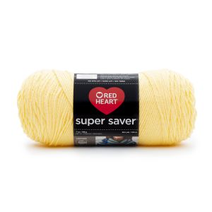 Red Heart Super Saver Yarn-Lemon (Pack of 3)