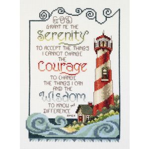 Janlynn Counted Cross Stitch Kit 7X10-Serenity Lighthouse (14 Count) (Pack of 1)