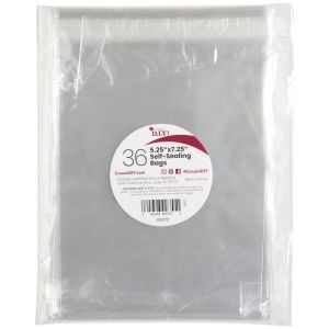 Self-Sealing Bags 5.25X7.25 36/Pkg-Clear (Pack of 3)