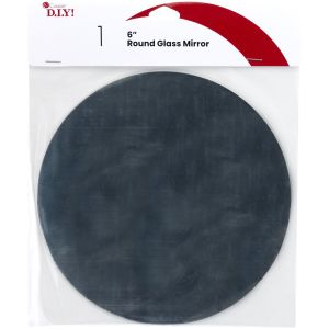 Round Glass Mirror-Silver (Pack of 3)