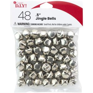 Jingle Bells .5 48/Pkg-Silver (Pack of 3)