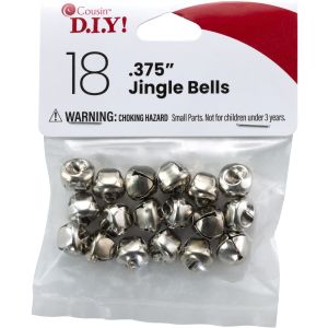 Jingle Bells .375 18/Pkg-Silver (Pack of 6)