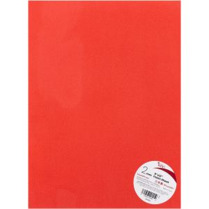 Foam Sheet 9 X12 2mm-Red, Pack of 20