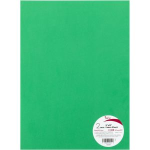 Foam Sheet 9 X12 2mm-Christmas Green, Pack of 20